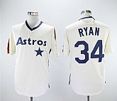 Astros 34 Nolan Ryan Cream Cooperstown Collection Baseball Jerseys,baseball caps,new era cap wholesale,wholesale hats